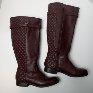 LANE BRYANT Quilted Buckle  Riding Boots